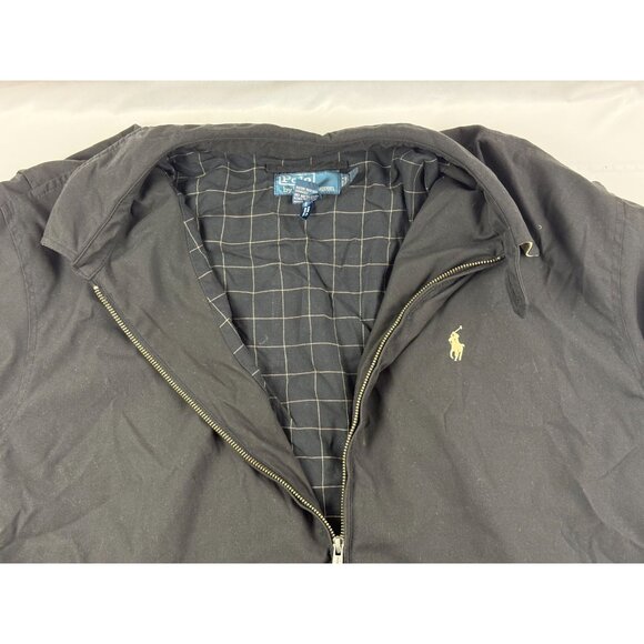 Vintage Polo Ralph Lauren Harrington Jacket Men’s XXL Black Plaid Lined Zip - Picture 3 of 7